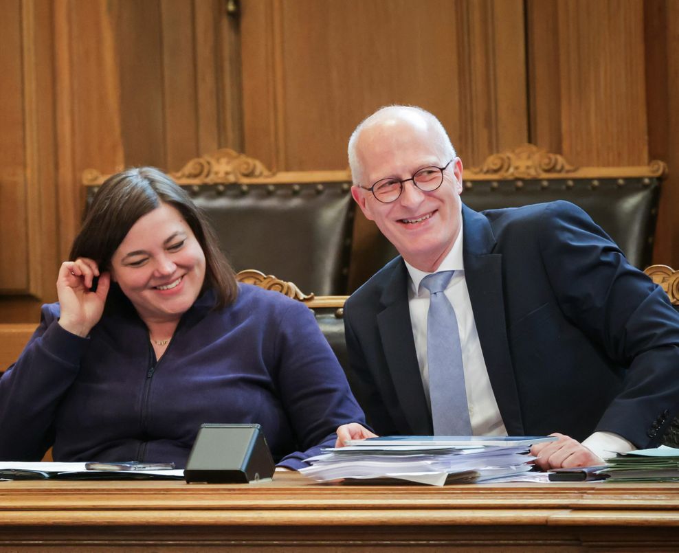 Peter Tschentscher und Katharina Fegebank