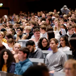Vorlesung an einer Uni (Symbolbild).