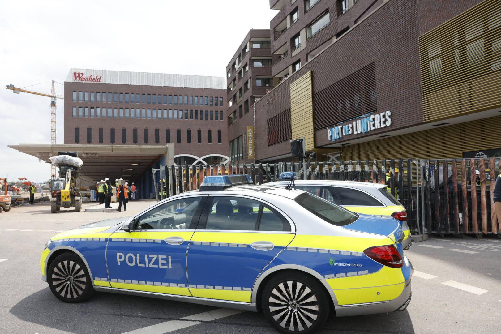 Die Unfallstelle an der „Westfield“-Baustelle in der HafenCity.