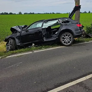 Der Fahrer musste aus dem Wagen befreit werden.