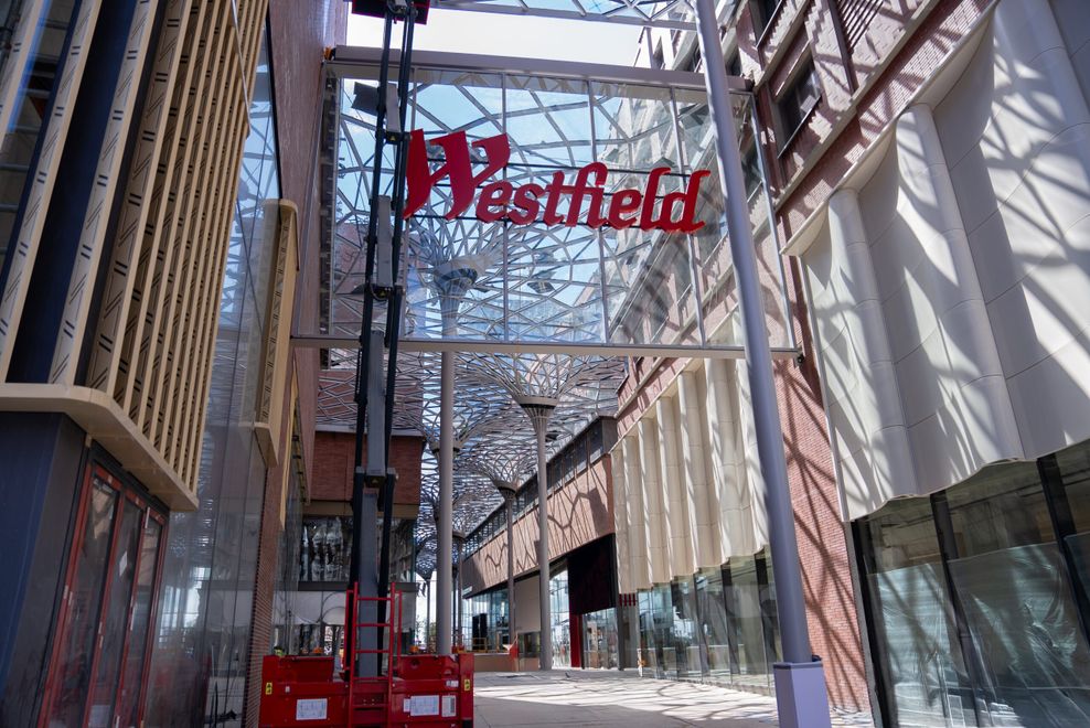 Noch nicht fertig: Das Westfield-Center im Überseequartier (HafenCity)