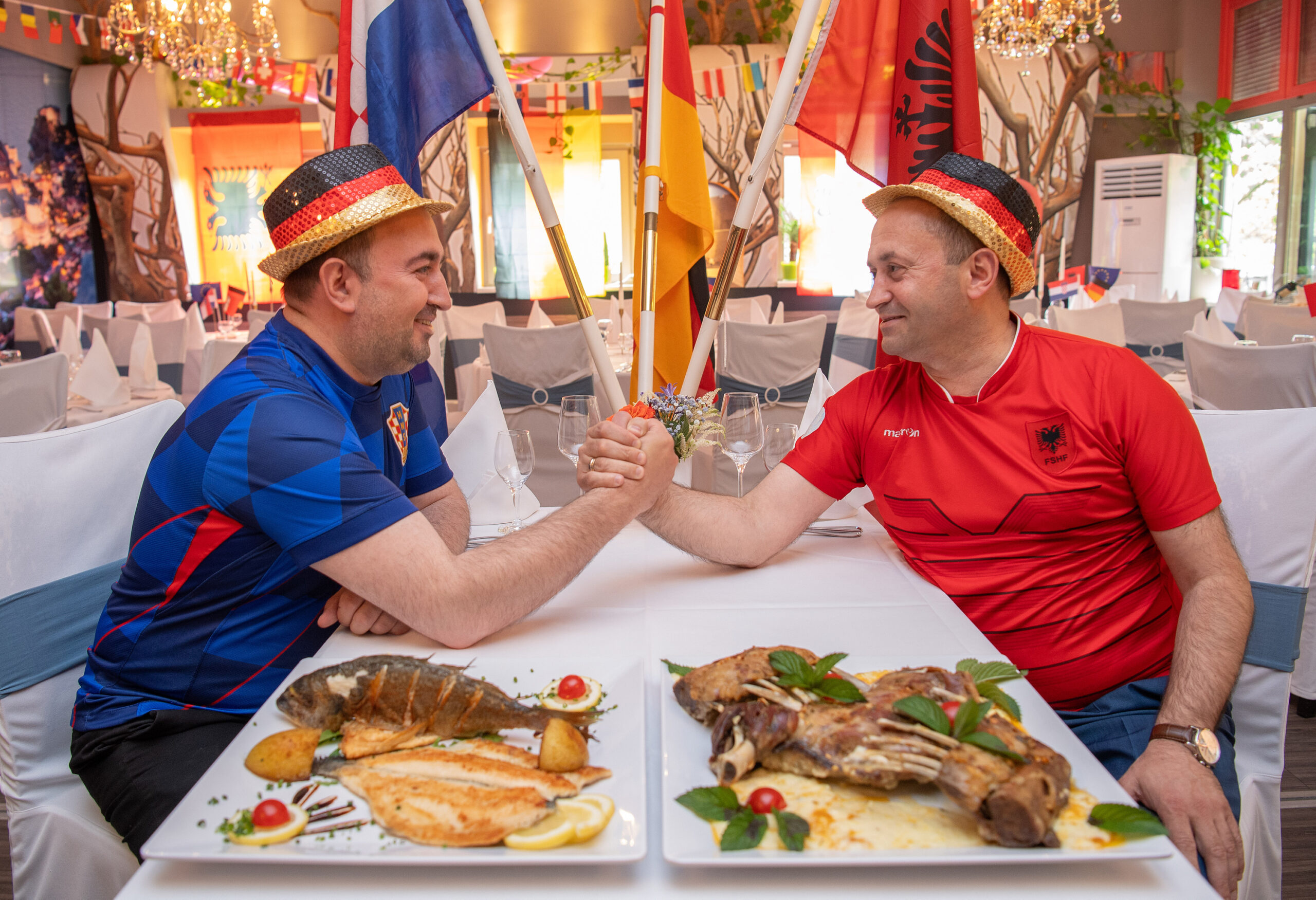 Vilson und Albert Bisaku in ihrem Restaurant Luisenhof & Dubrovnik