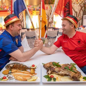 Vilson und Albert Bisaku in ihrem Restaurant Luisenhof & Dubrovnik