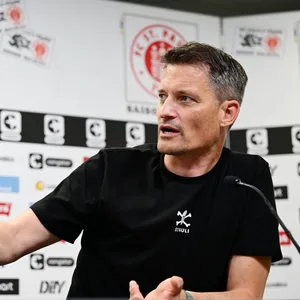 Alexander Blessin bei seiner Vorstellung als St. Pauli-Trainer