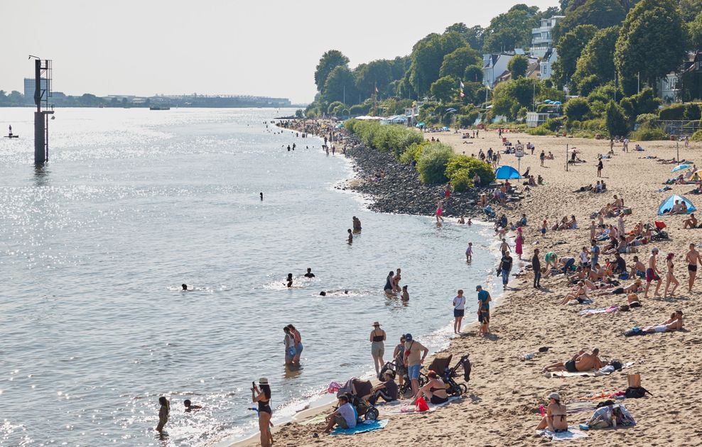 Blick auf den Elbstrand