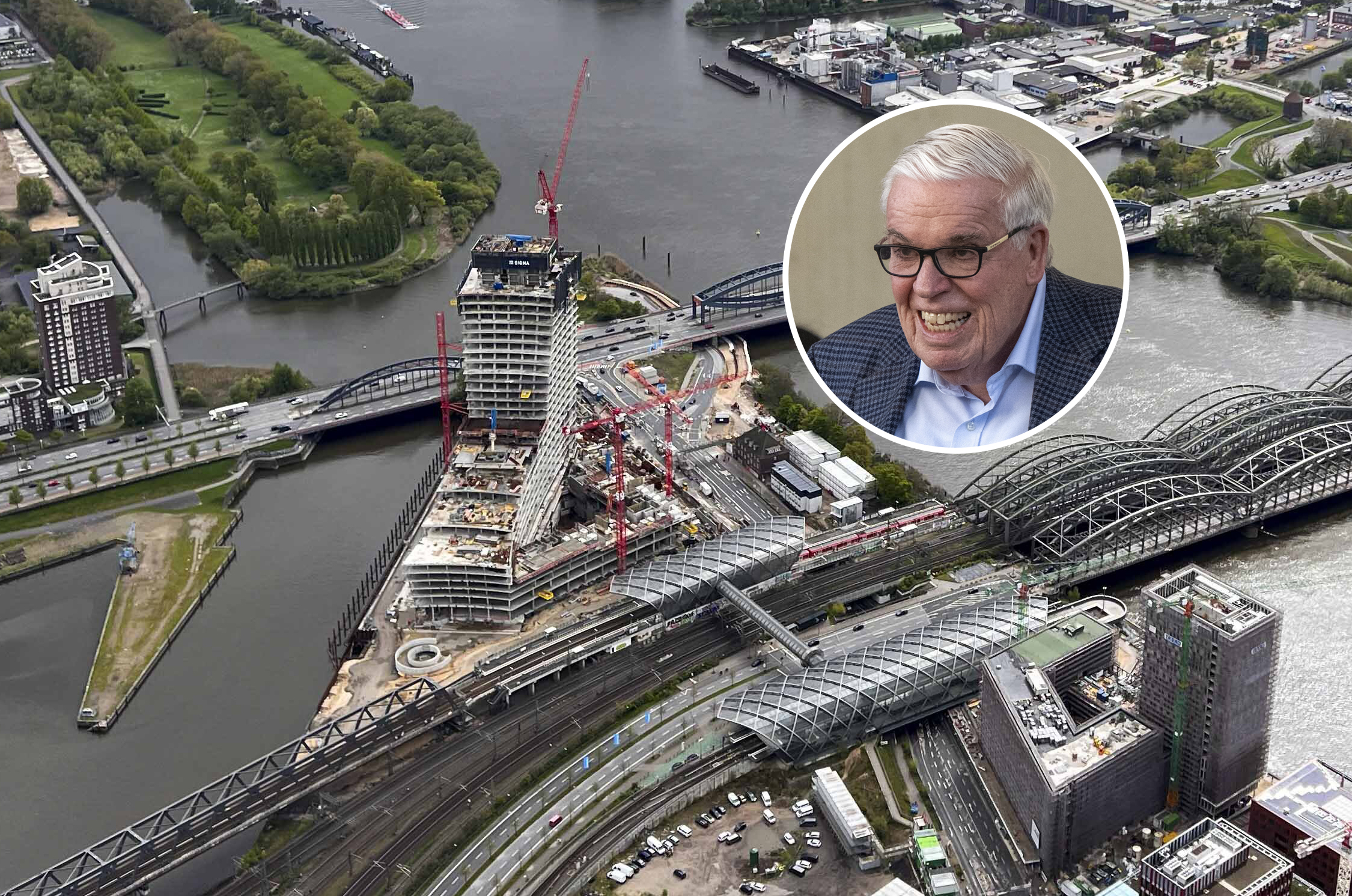 Was wird aus der Elbtower-Ruine in der HafenCity? Klaus-Michael Kühne hat sich eingeschaltet.