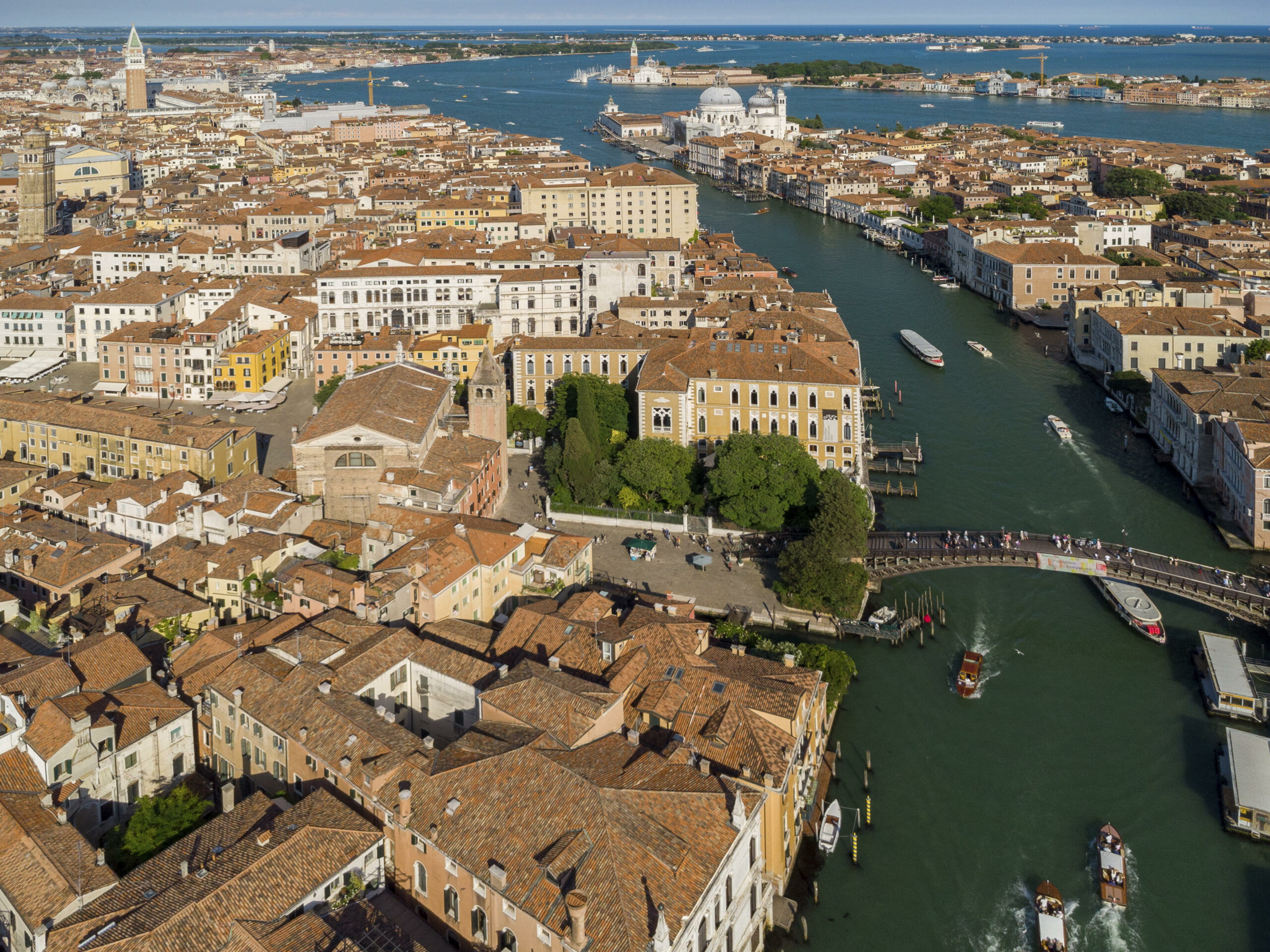 Blick auf den Canal Grande in Venedig.