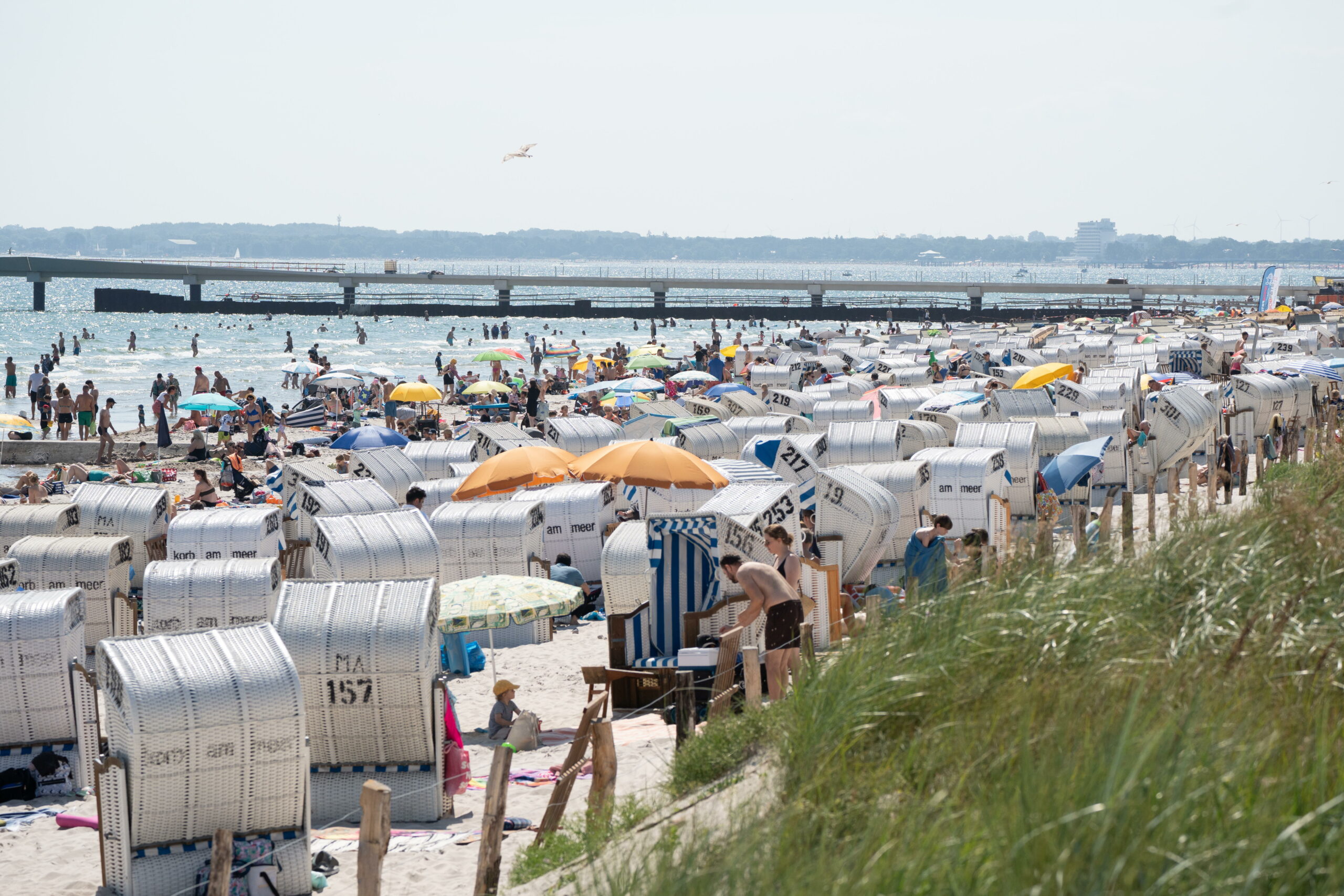 Strandurlaub zu Beginn der Sommerferien 2024 an der Ostseeküste in Scharbeutz