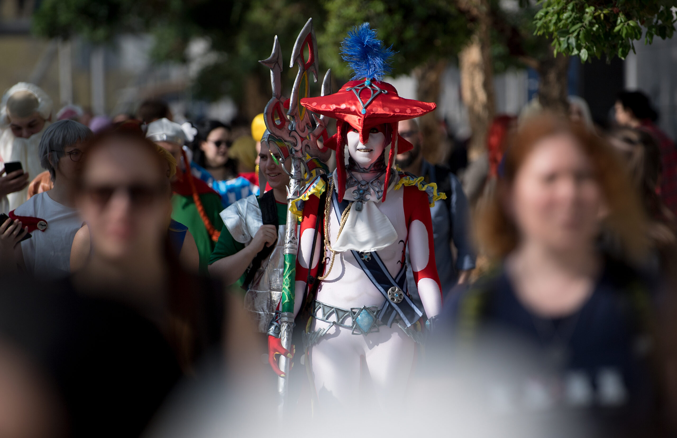 Eine Besucherin der „Manga-Comic-Con“ bei der Leipziger Buchmesse.