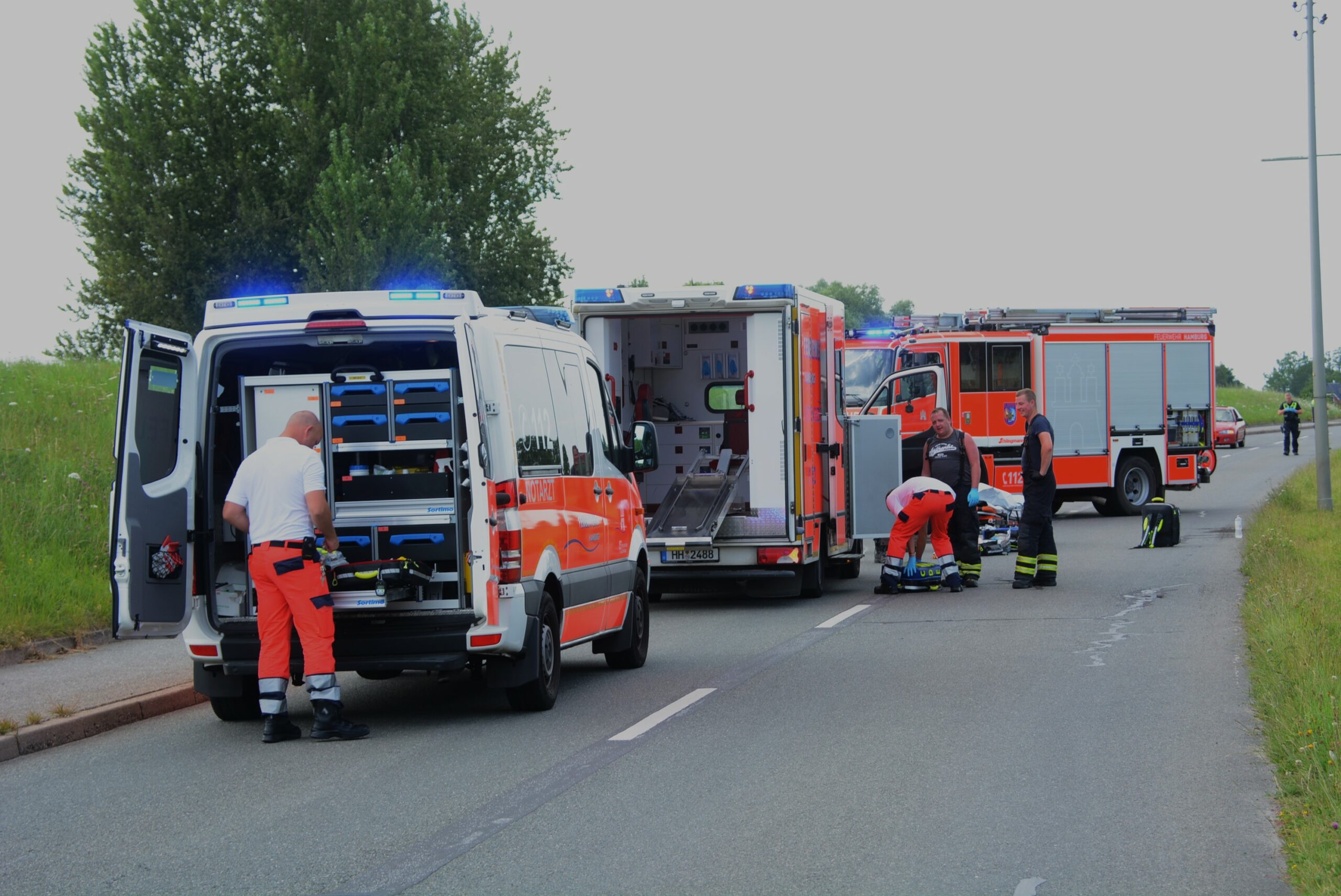 Nach einem Fahrradsturz kam in Bergedorf ein Mann ums Leben.