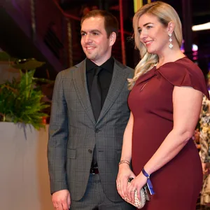 Philipp Lahm mit Ehefrau Claudia Lahm