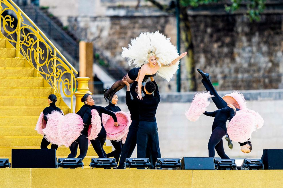 Lady Gaga bei der Eröffnung der Olympischen Spiele