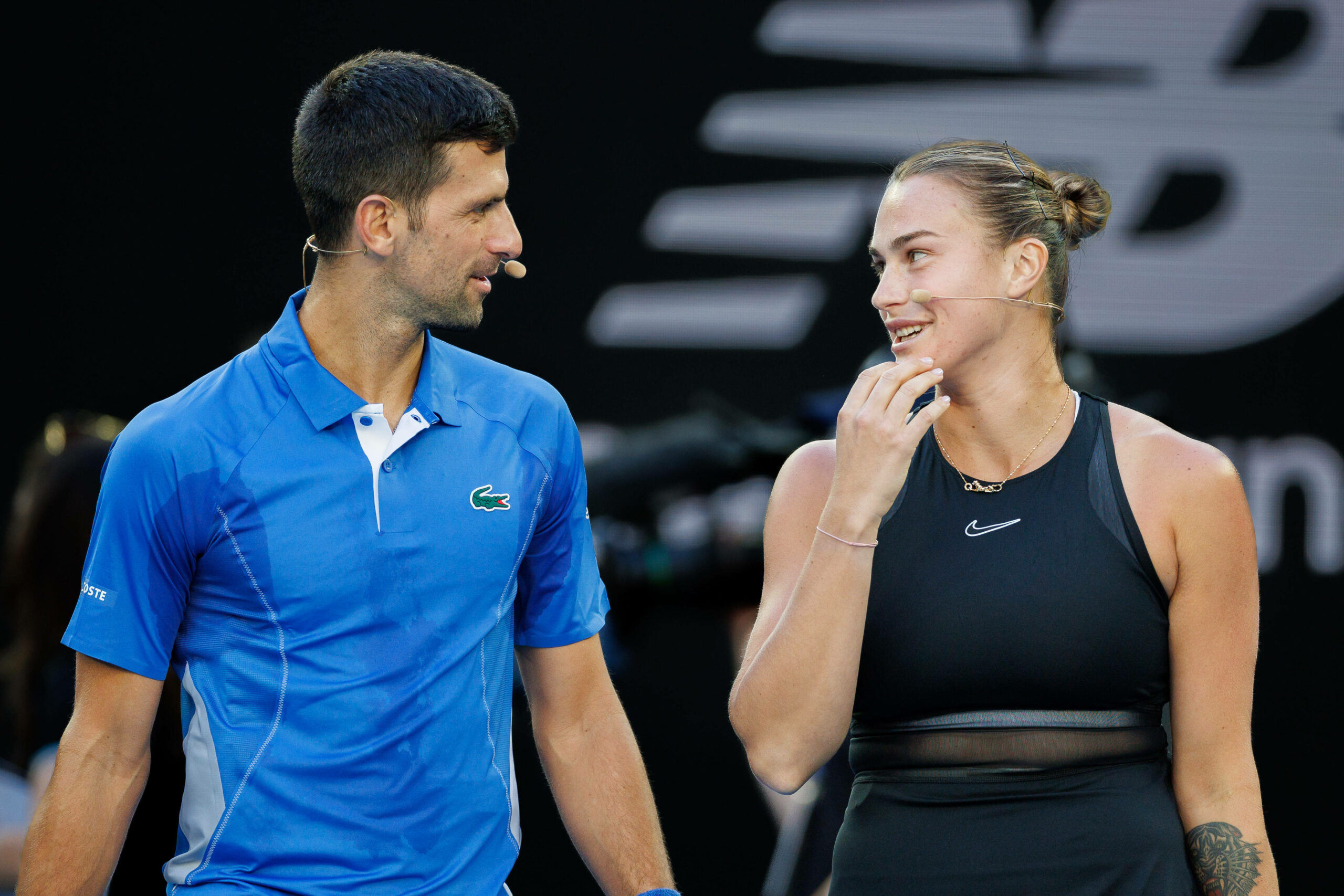 Novak Djokovic und Aryna Sabalenka