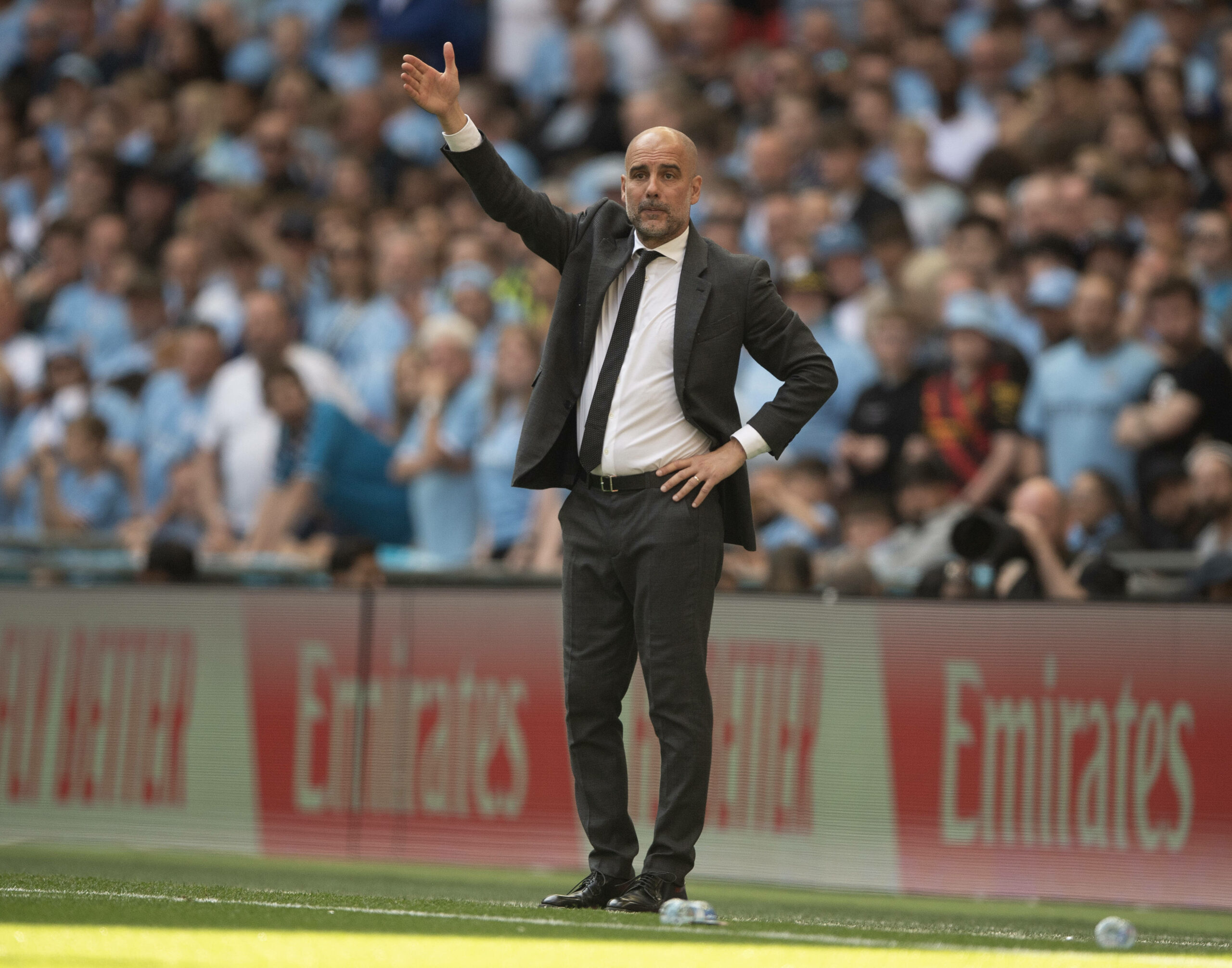 Pep Guardiola an der Seitenlinie von Manchester City