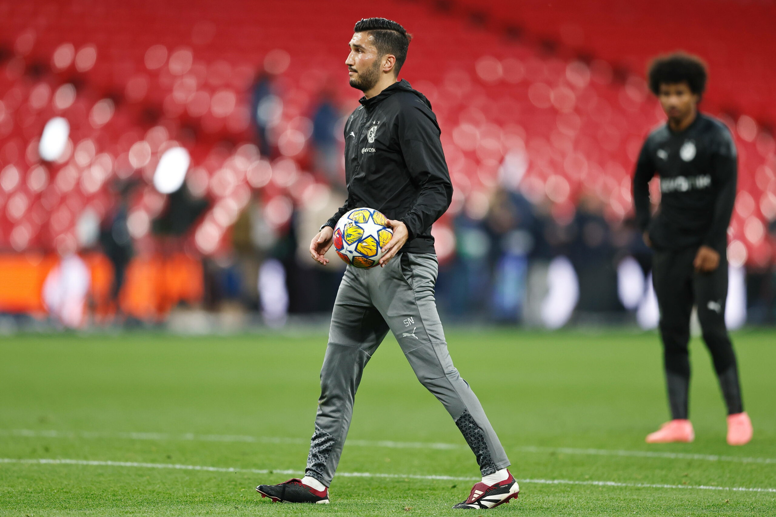 Nuri Sahin beim Abschlusstraining vor dem Champions League Finale im Wembley Stadion