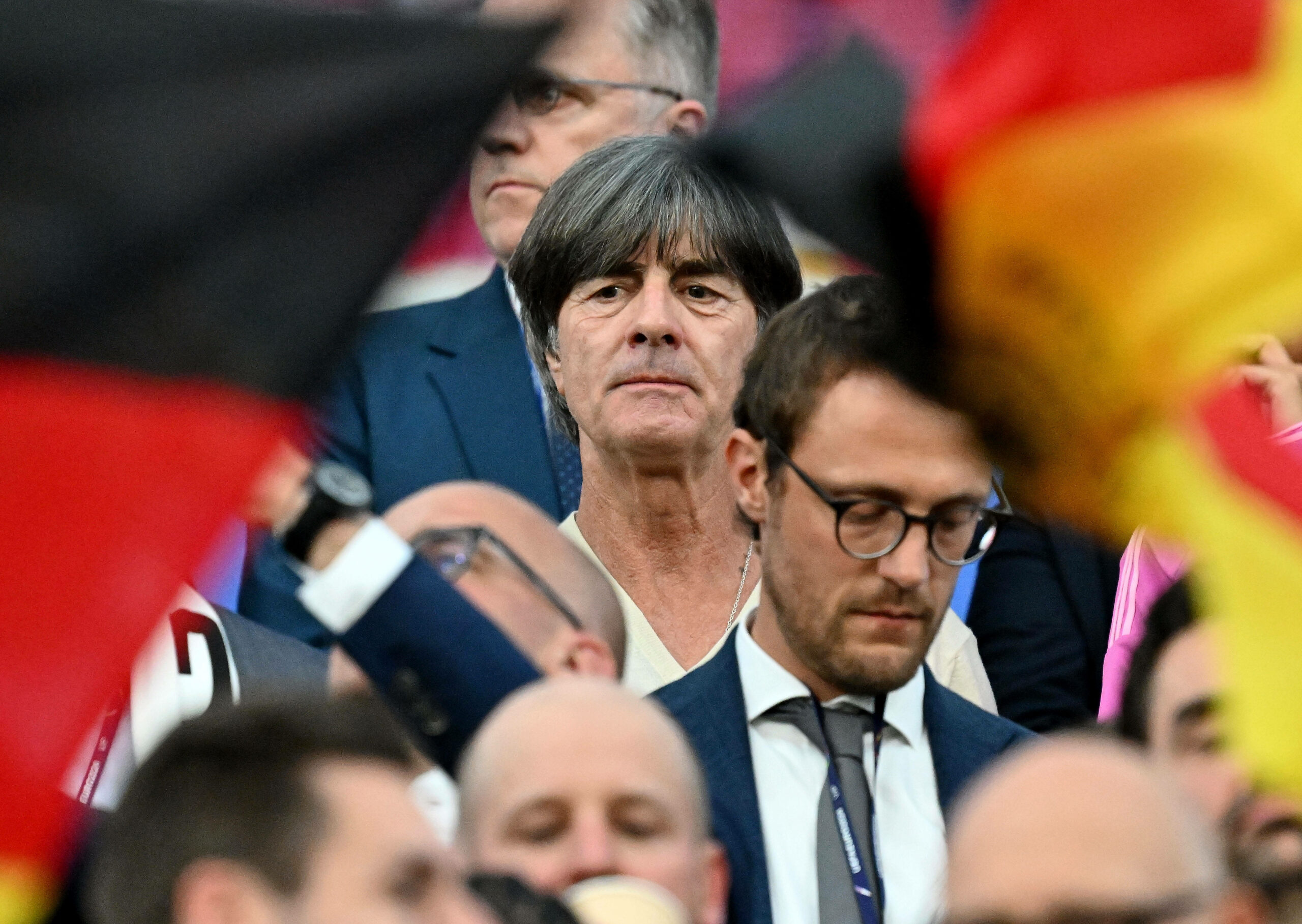 Joachim Löw auf der Tribüne