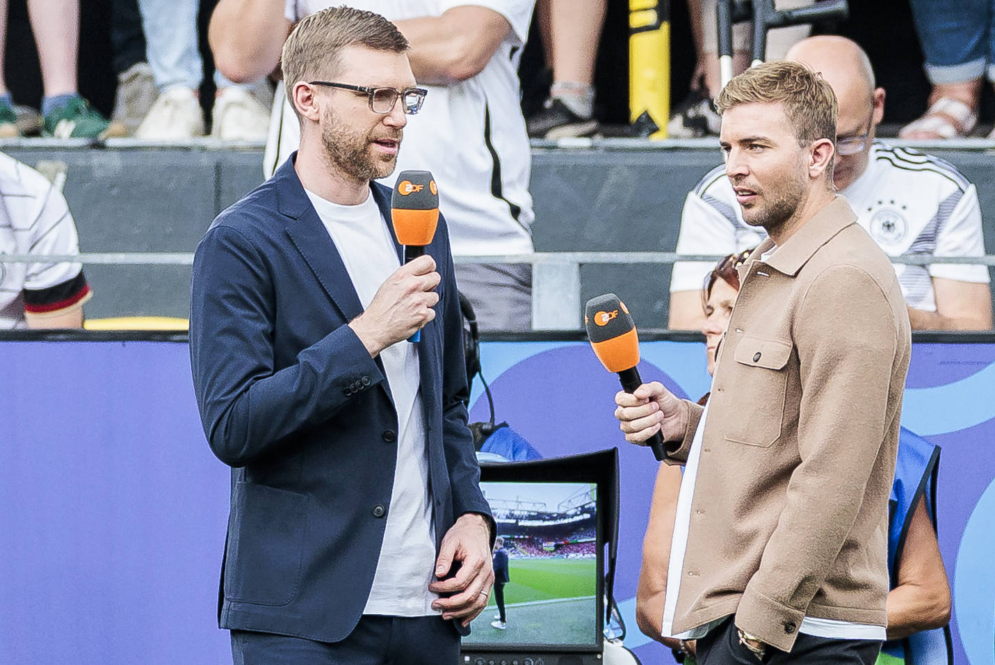 Per Mertesacker und Christoph Kramer beim ZDF