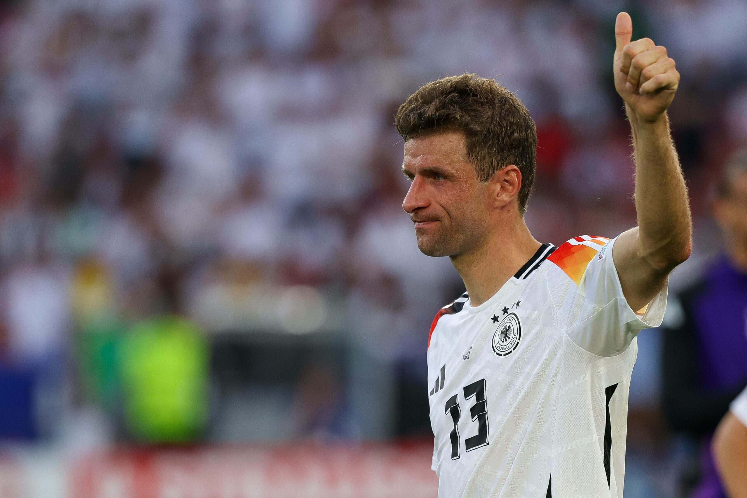 Thomas Müller weinte nach dem DFB-Aus gegen Spanien nach Abpfiff.