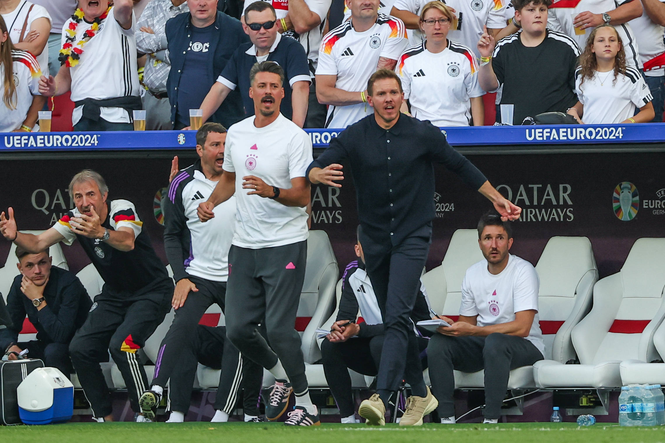 Sandro Wagner und Julian Nagelsmann beim DFB