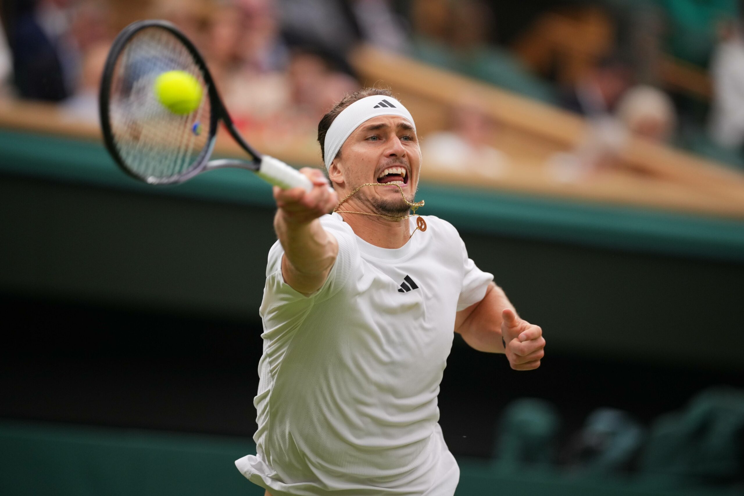 Die Volleys von Alexander Zverev waren nur zwei Sätze lang präzise genug.