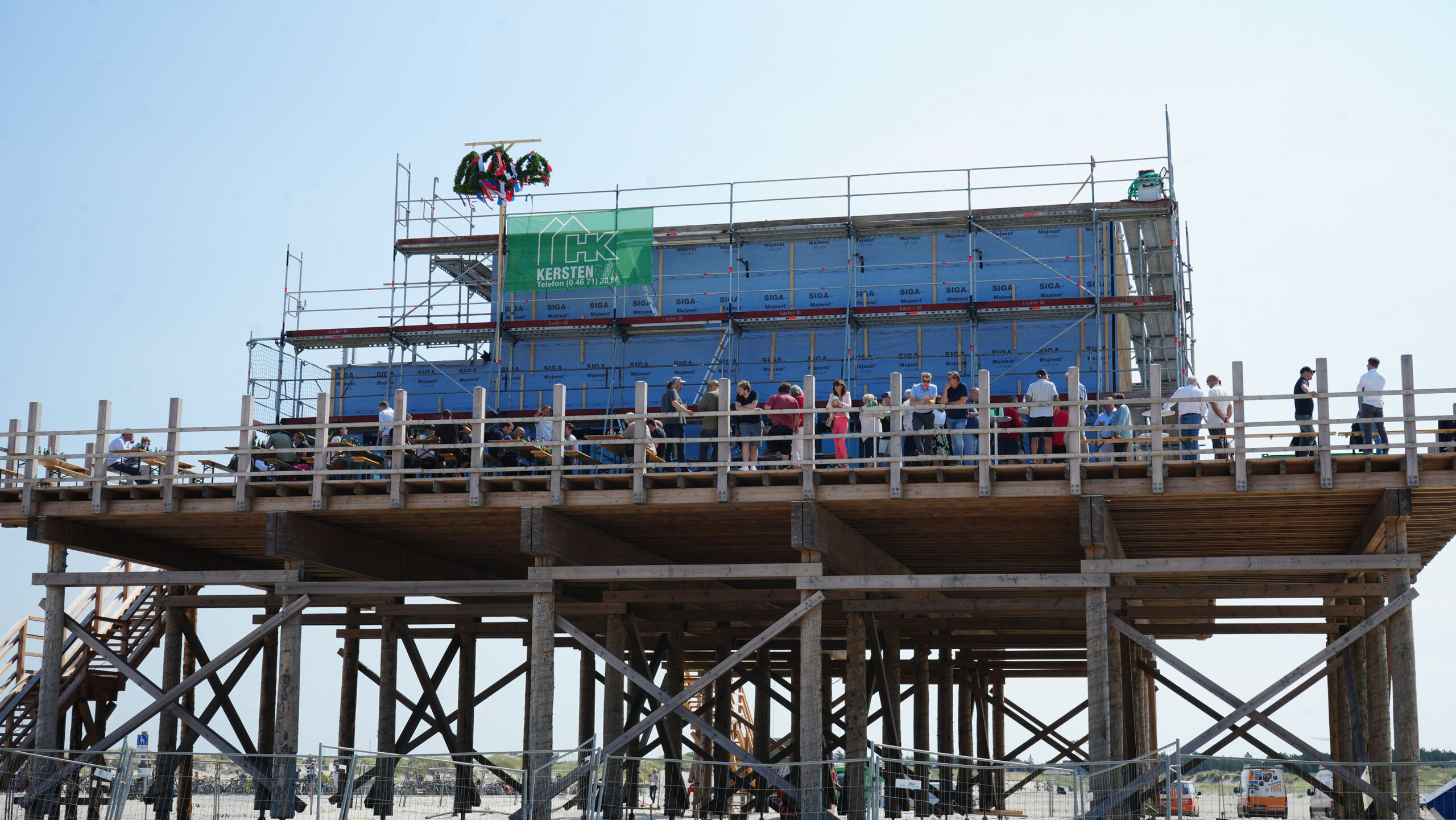 Richtfest der neuen Strandbar