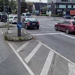 Die Kreuzung Rodigallee/Holstenhofweg in Wandsbek.