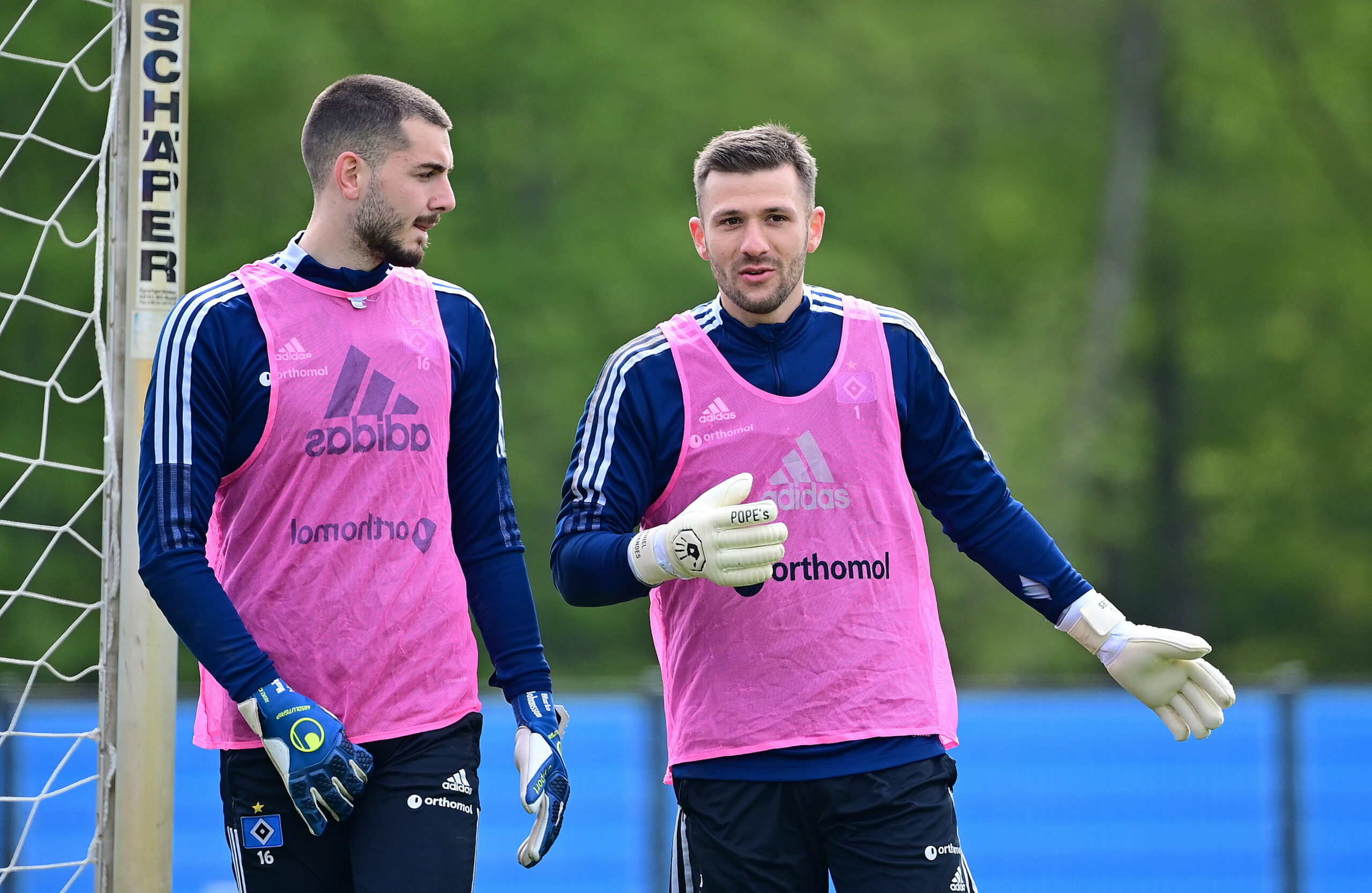 Bildeten einst das HSV-Torhüter-Duo: Marko Johansson (l.) und Daniel Heuer Fernandes