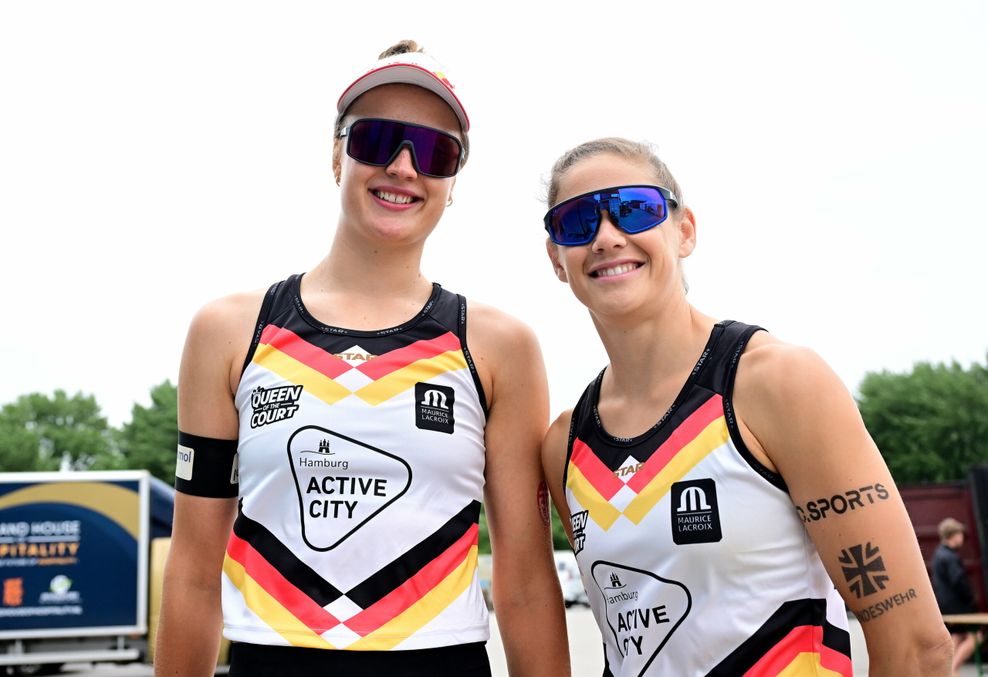 Das deutsche Beach-Duo Svenja Müller und Cinja Tillmann