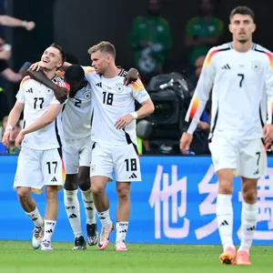 Florian Wirtz bejubelt sein Tor gegen Spanien