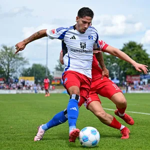 Ludovit Reis überzeugte beim HSV-Test in Neetze und erzielte zwei Tore.