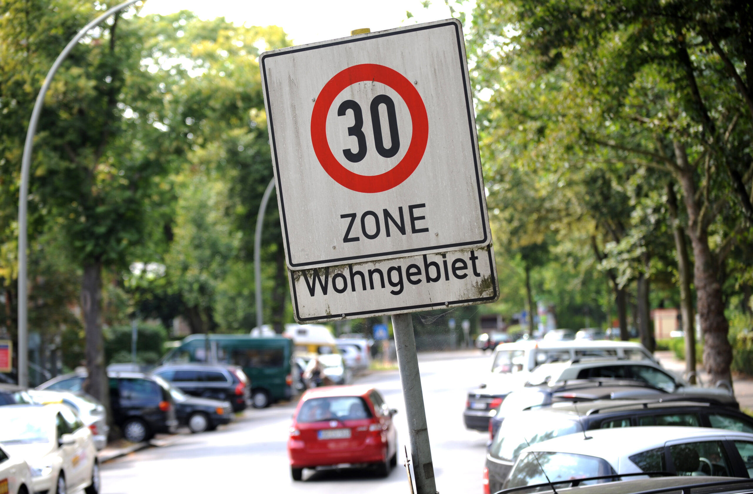 Schild Zone 30 Wohngebiet