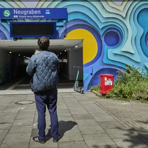 S-Bahn Neugraben mit neuem Eingang