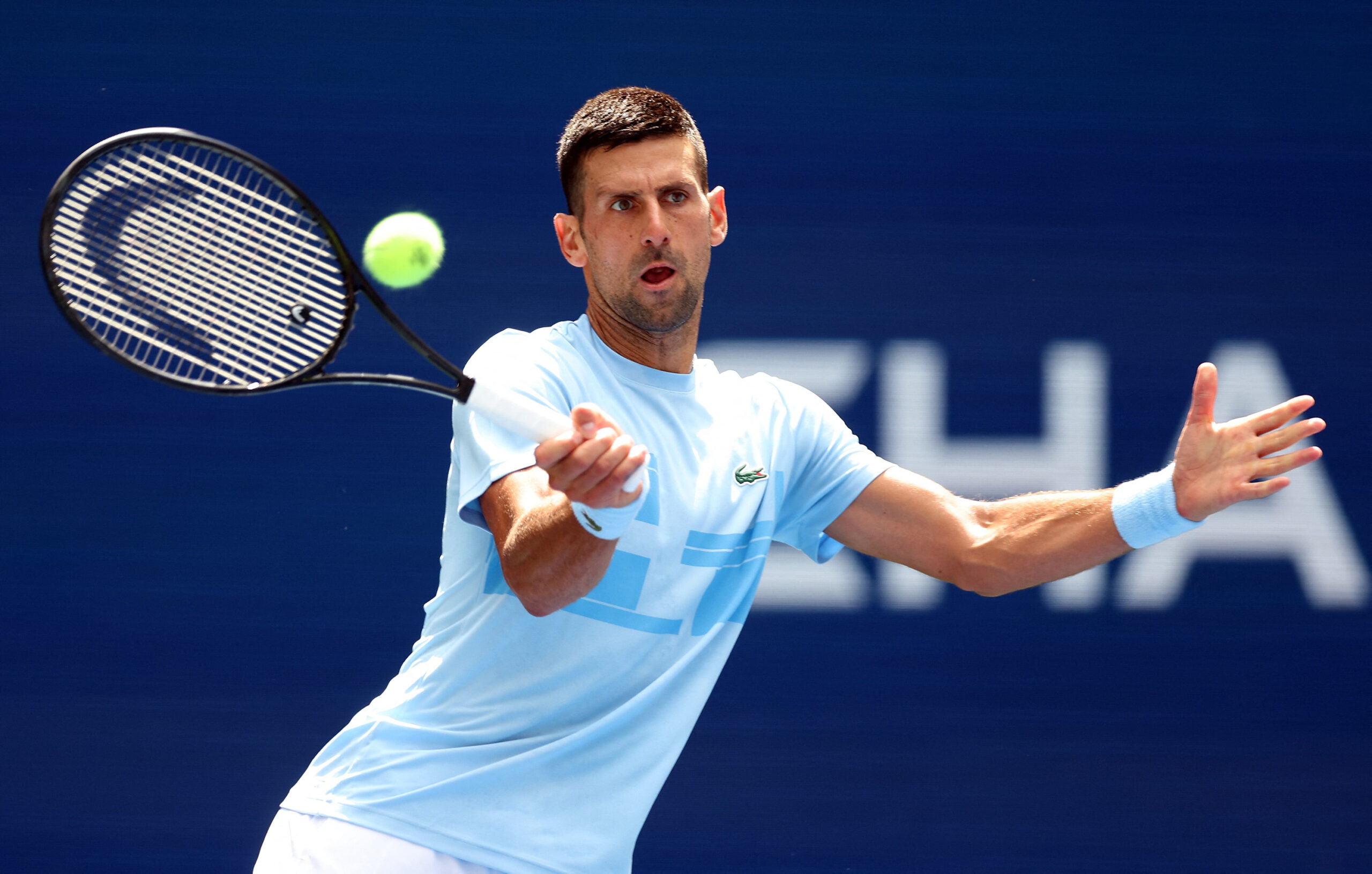 Novak Djokovic beim Training in Flushing Meadows