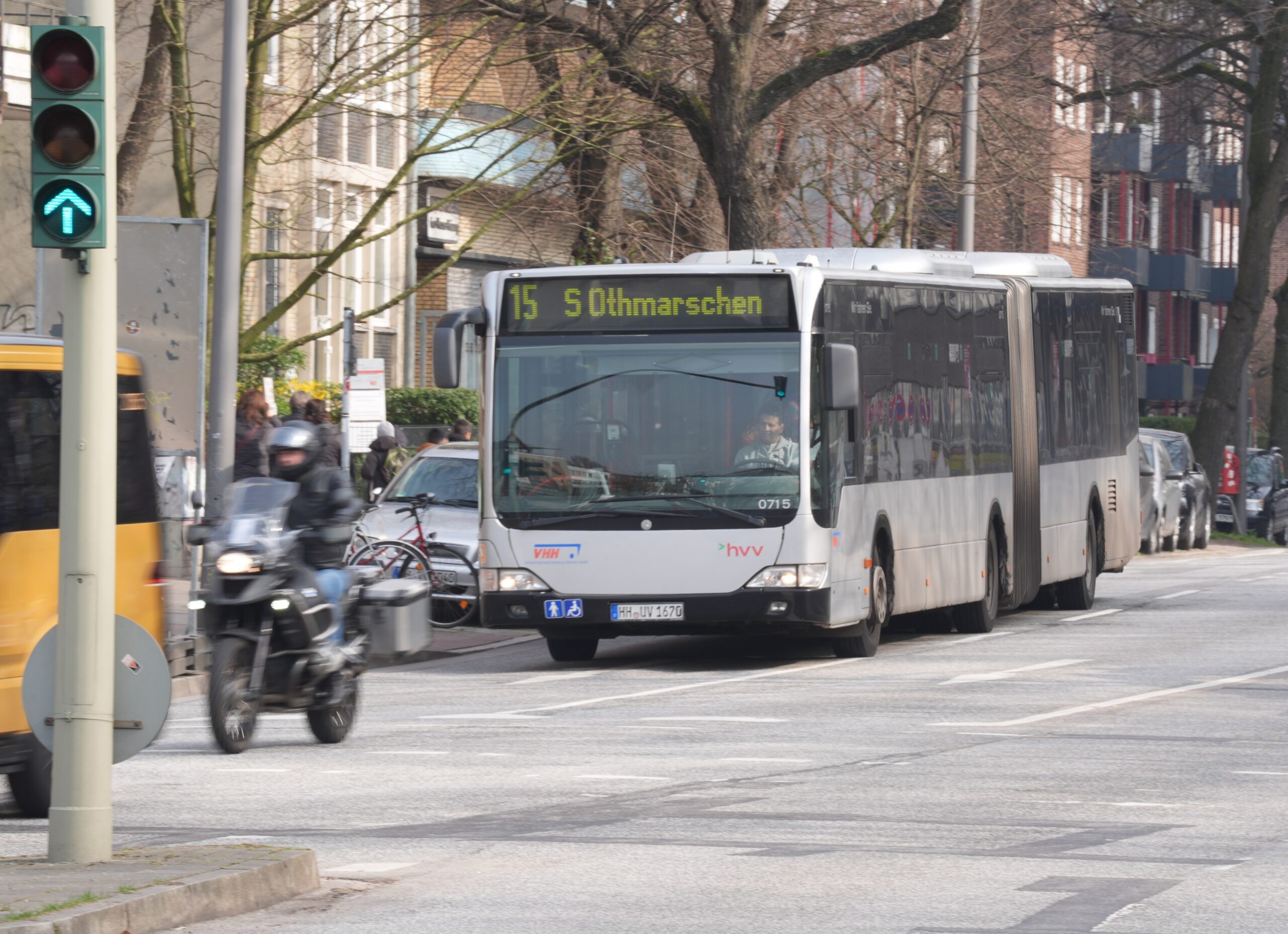 Ein VHH-Bus in Hamburg.