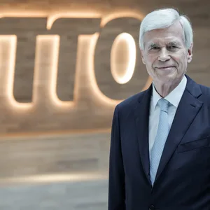 Michael Otto bei der Eröffnung der neuen Otto-Zentrale.