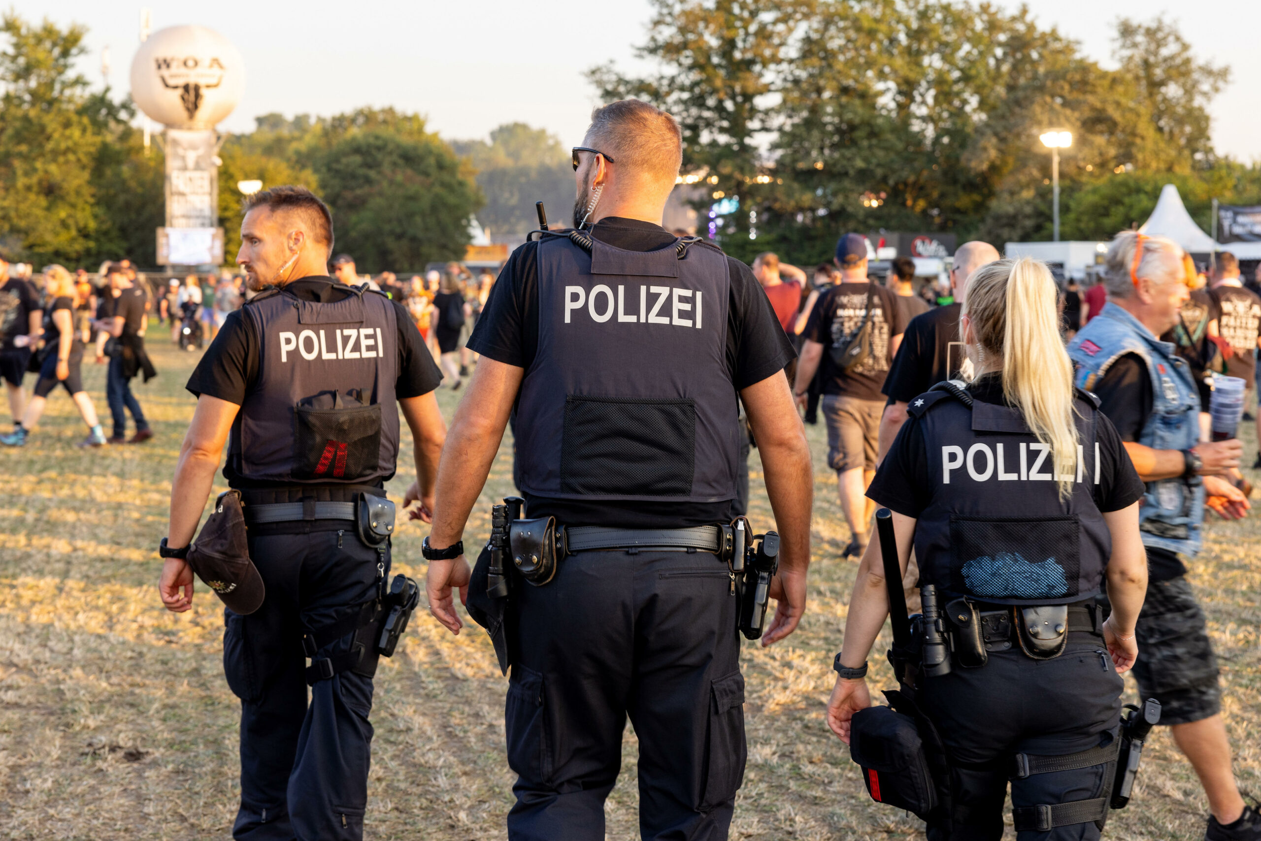 Polizisten auf dem Wacken Open Air