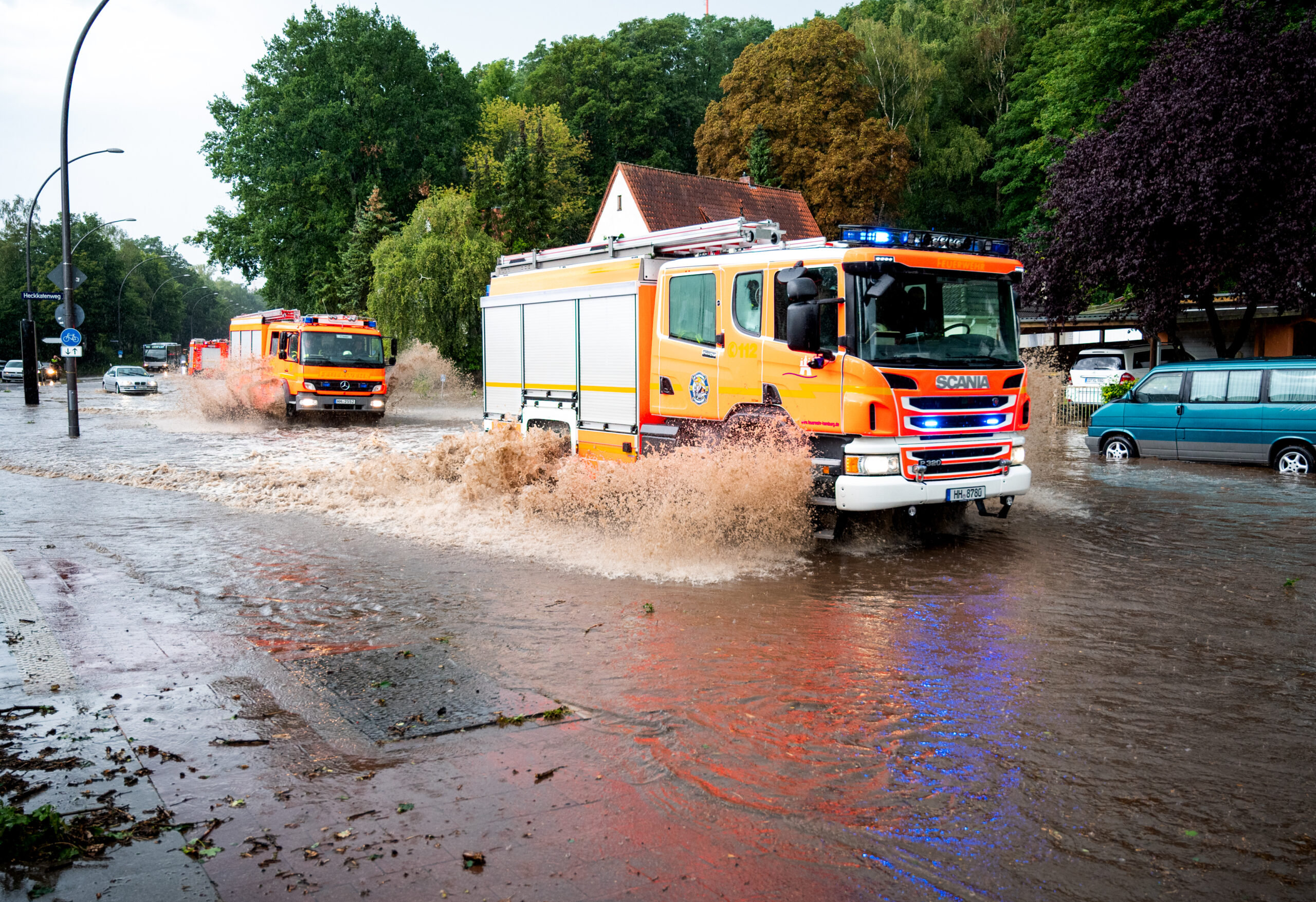 Am Mittwoch kam es in Hamburg zu einem Unwetter.