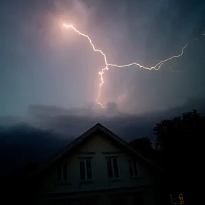 Blitze am Himmel