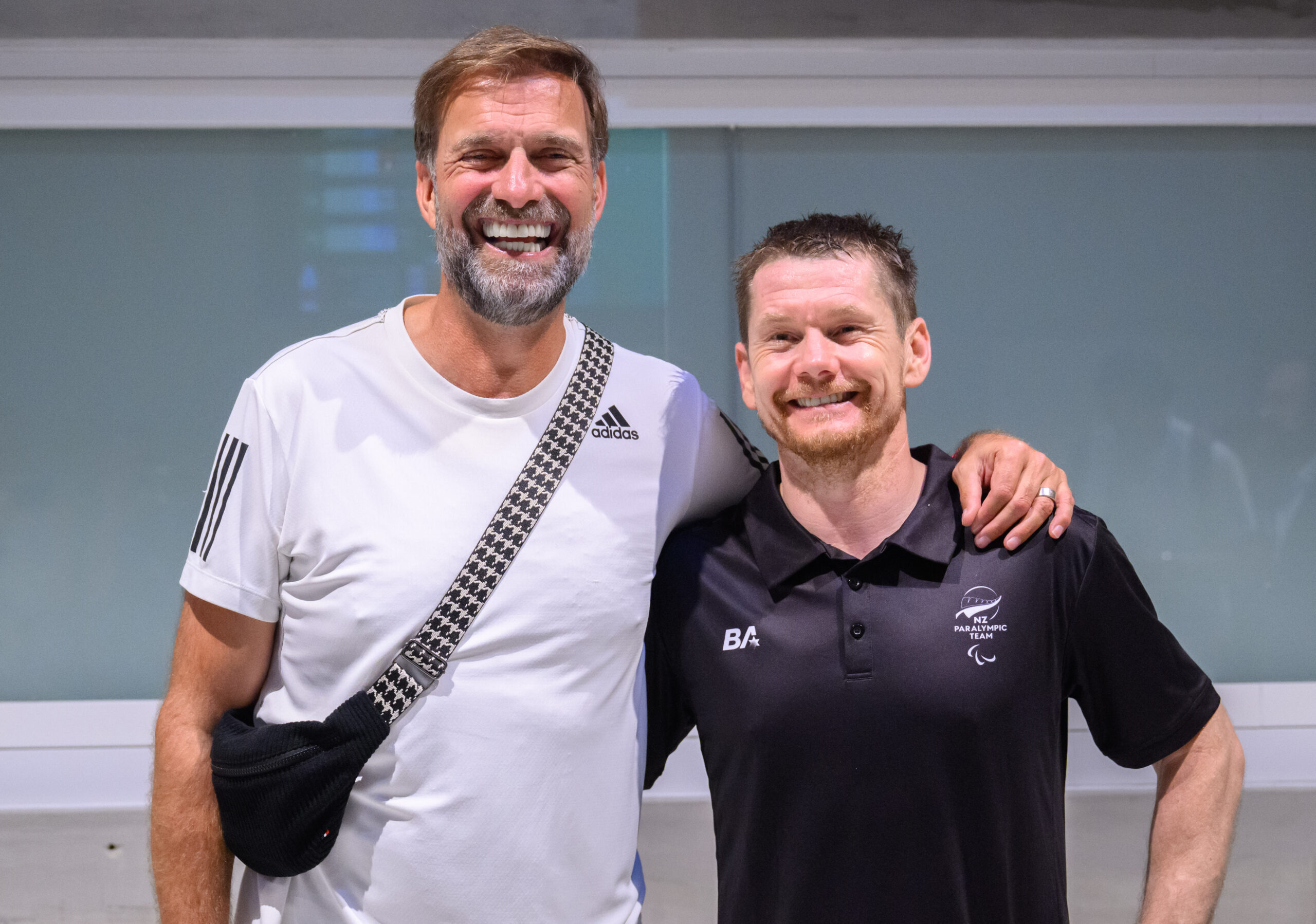 Jürgen Klopp und Wojtek Czyz bei den Paralympics