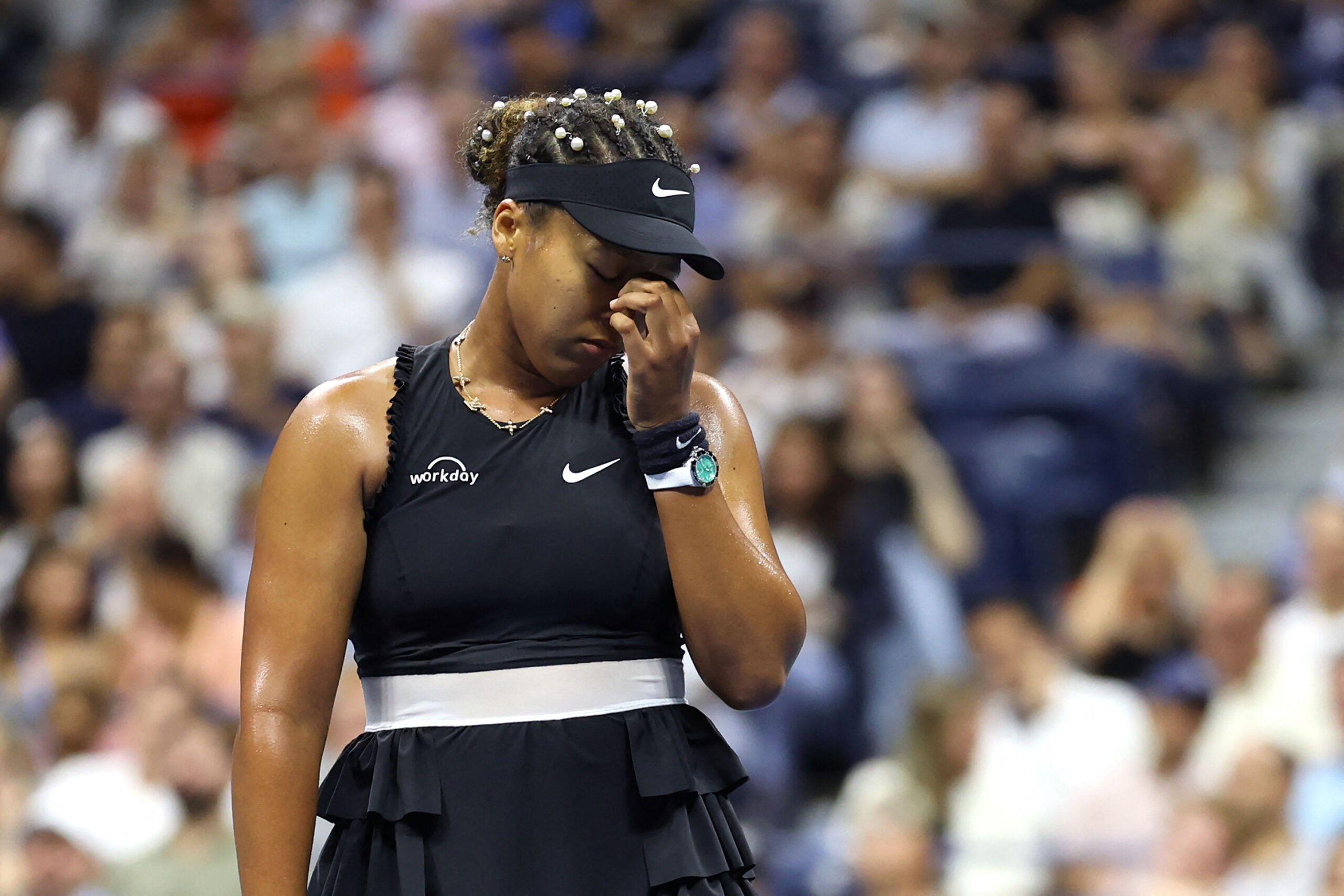 Naomi Osaka enttäuscht bei den US Open