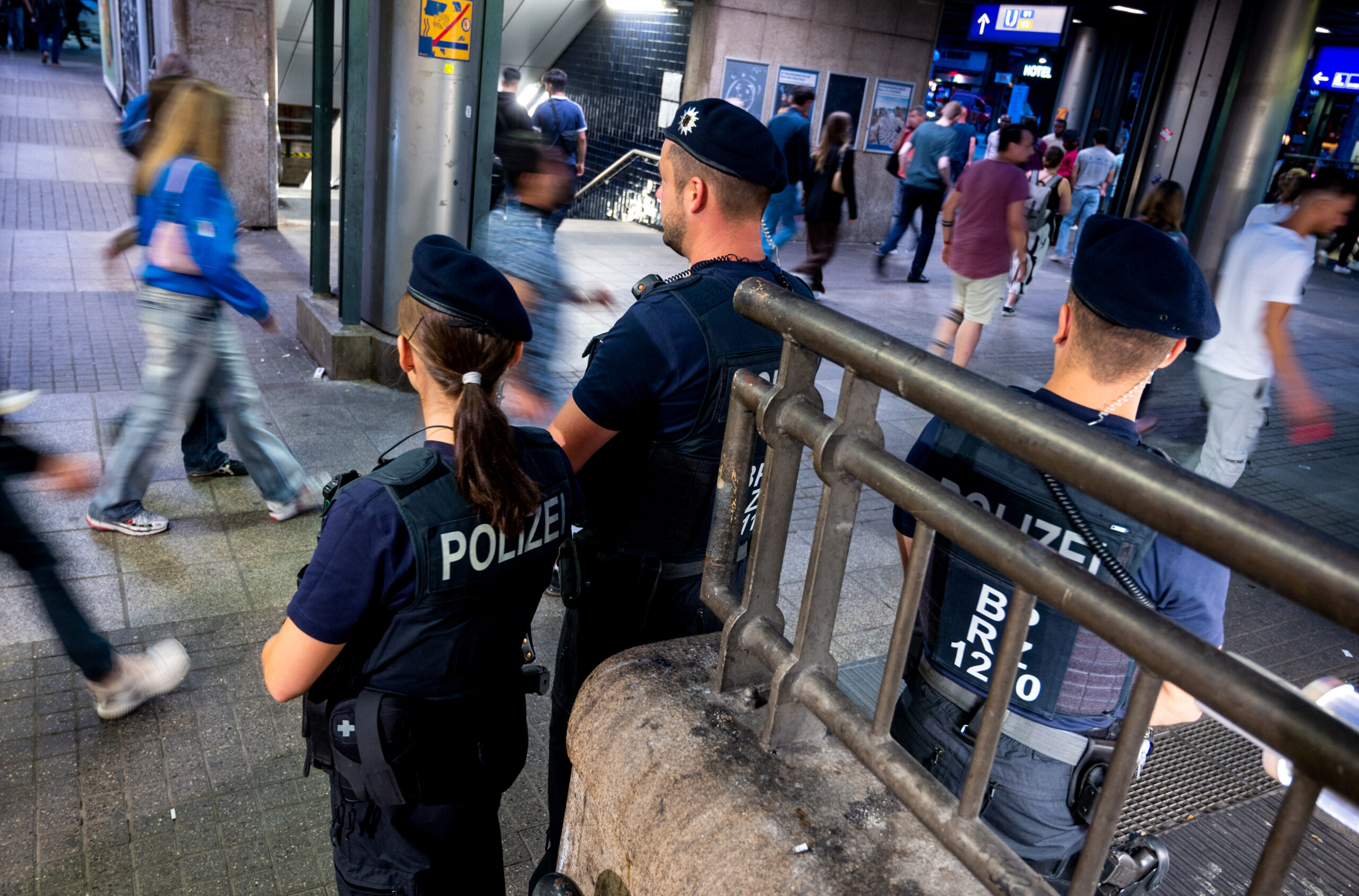 Bundespolizisten am Hamburger Hauptbahnhof (Archivbild).