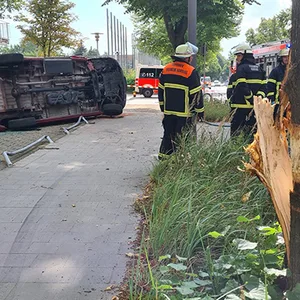 Seniorentransporter kracht in Bamrbek-Nord gegen Baum – drei Verletzte