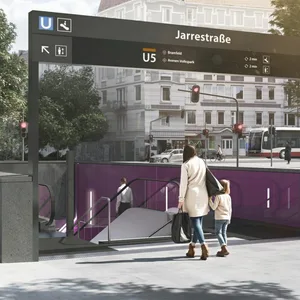 So soll die neue U5-Haltestelle Jarrestraße einmal aussehen. Ab 2035 könnten hier Züge halten.