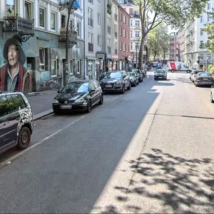 Die Hein-Hoyer-Straße in Hamburg-St. Pauli.
