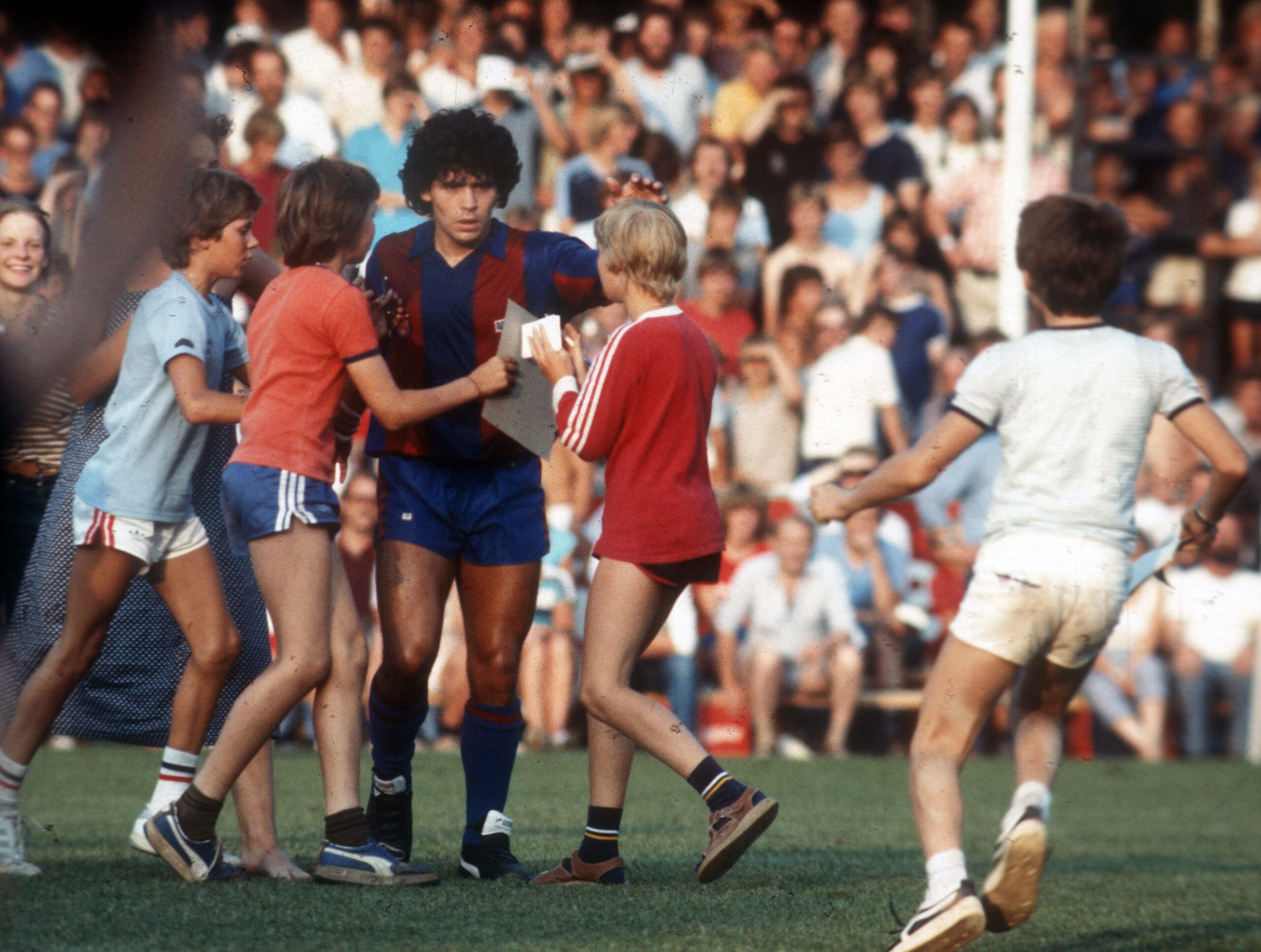 Diego Maradona bei seiner Premiere beim SV Meppen