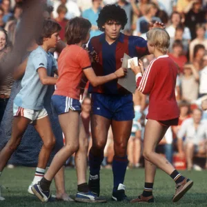 Diego Maradona bei seiner Premiere beim SV Meppen