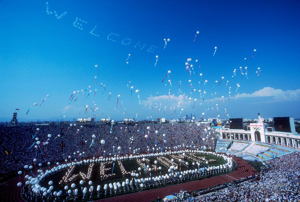 Eröffnungsfeier bei Olympia 1984 in Los Angeles