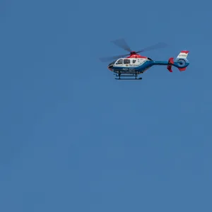 Mit einem Polizeihubschrauber wurde nach der Person gesucht.