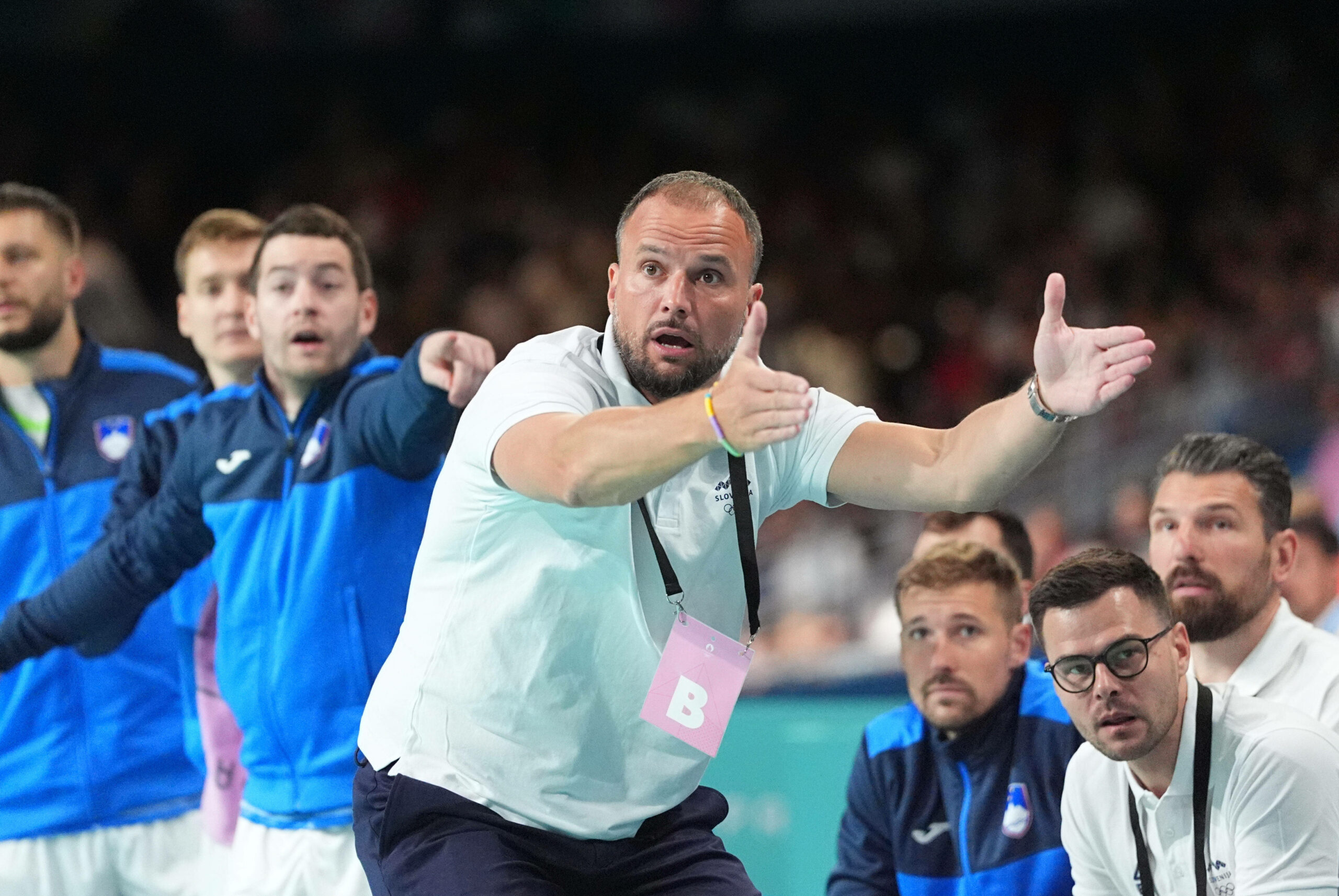 Uros Zorman, Trainer der slowenischen Handballmannschaft