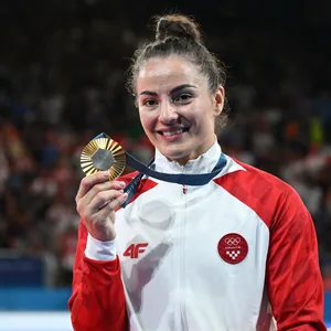Judoka Barbara Matic mit Goldmedaille